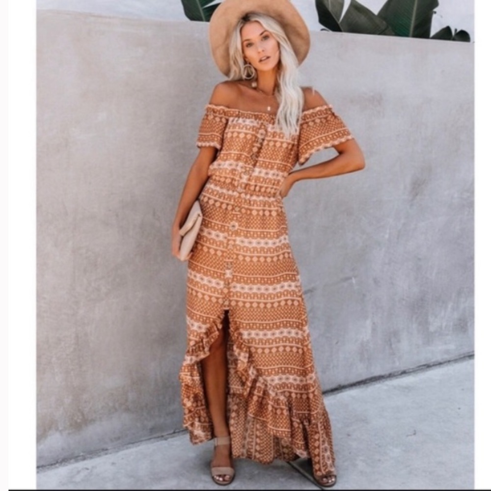 VICI Cairo HighLow Off the Shoulder Dress Size Small